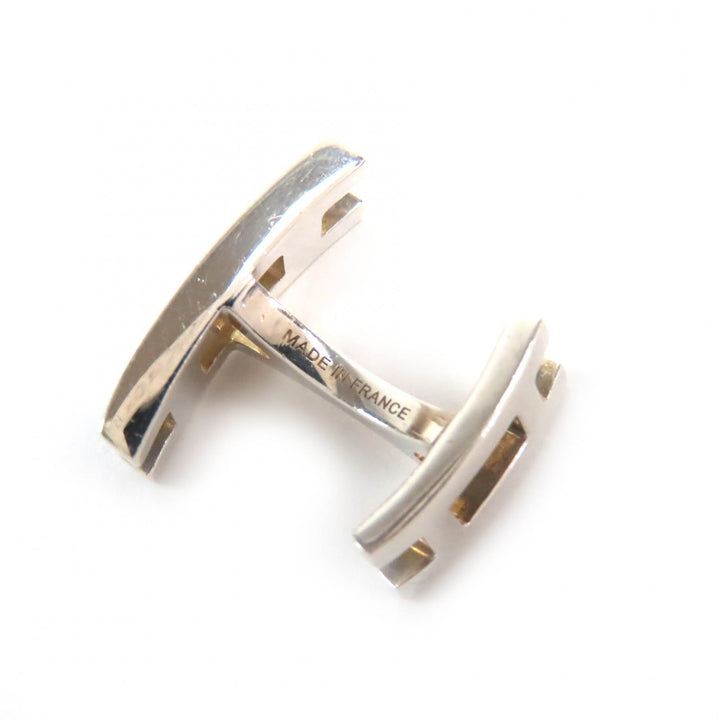 Very Good HERMES Cufflinks cufflinks H logo Silver AG925 mens