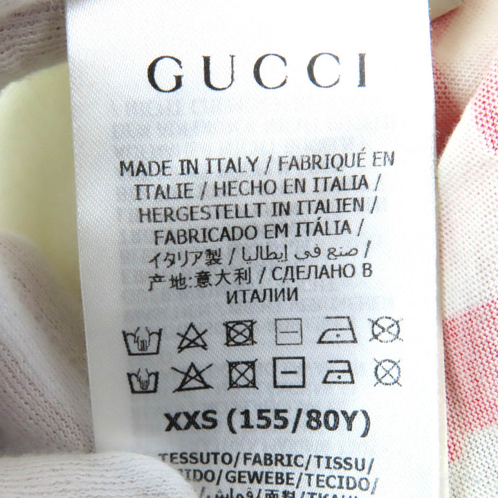 Great GUCCI Short sleeve T-shirt EQUILIBRIUM Pig Embroidery Crewneck mens XXS 615044