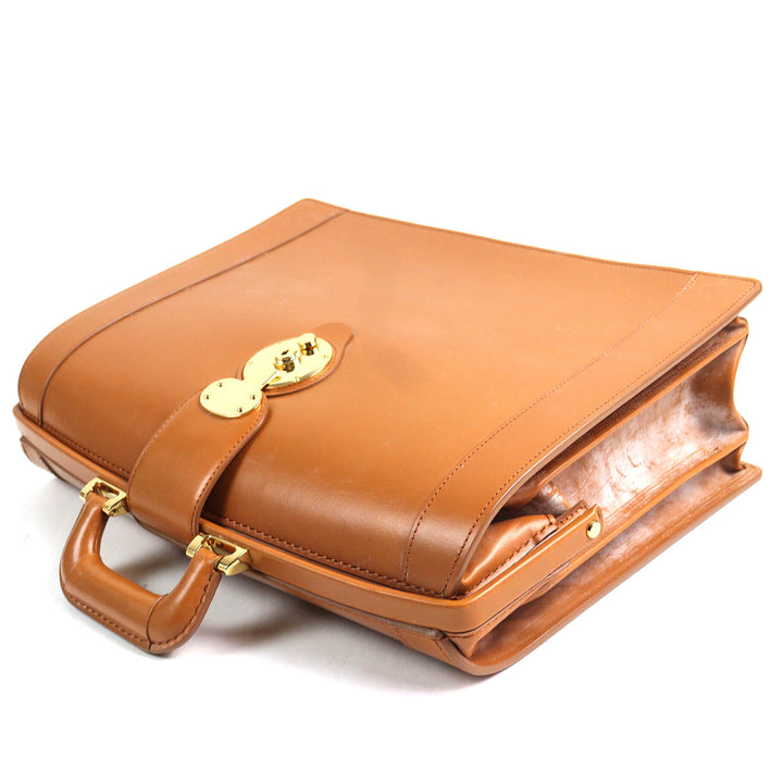 CIMABUE Business bag Alexander Dulles Bag Bridle leather Camel leather