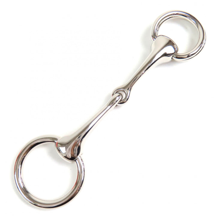 Great HERMES Scarf ring Horsebit Silver Women