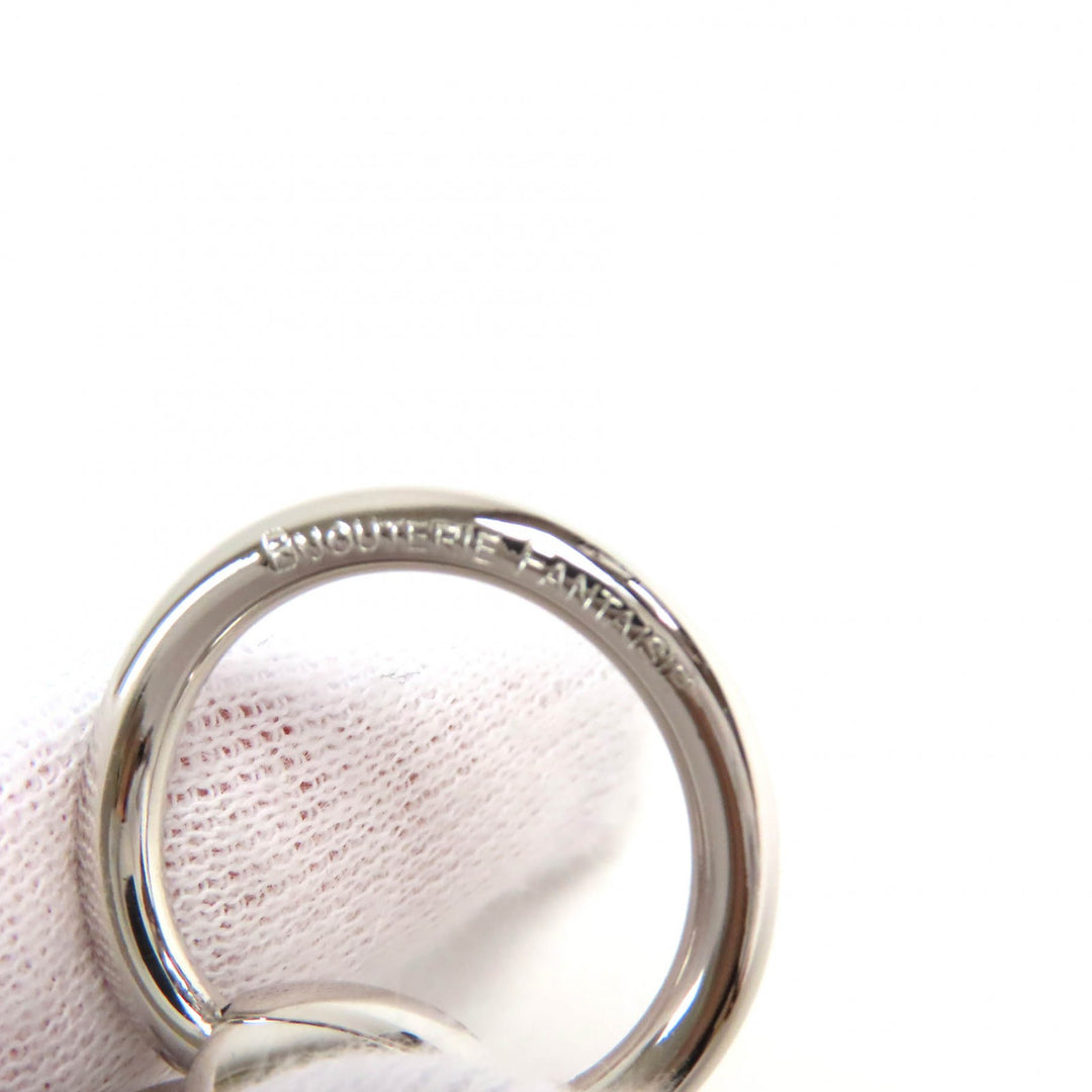 Great HERMES Scarf ring Horsebit Silver Women