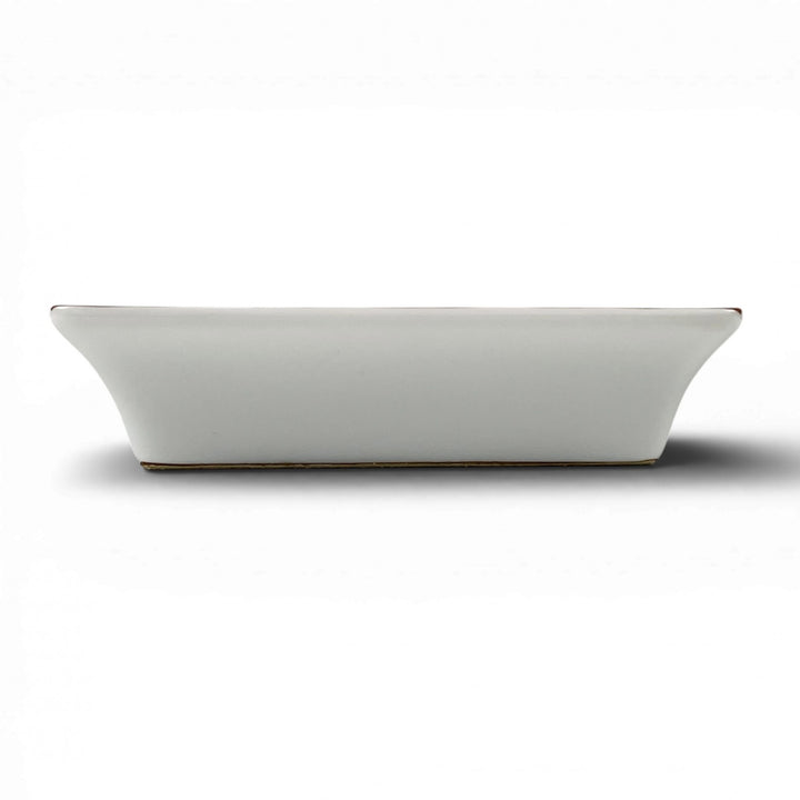 Pristine HERMES ashtray Scottish Terrier Ashtray white Pottery mens