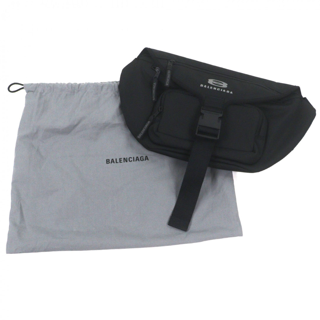 Excellent BALENCIAGA Sling bag UNITY BELTPACK L Large Belt Pack black 792072