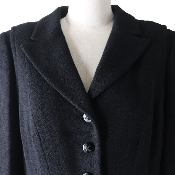 Discounted Excellent CHANEL coat black Women