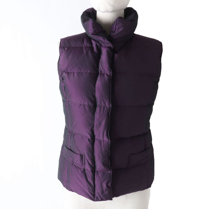 Discounted Great BURBERRY Down vest Purple polyester Women 36