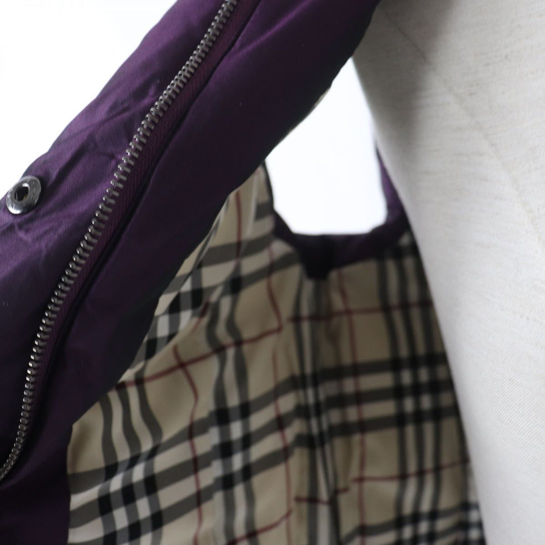 Discounted Great BURBERRY Down vest Purple polyester Women 36