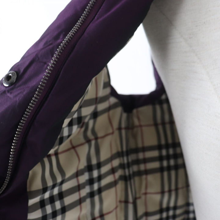 Discounted Great BURBERRY Down vest Purple polyester Women 36