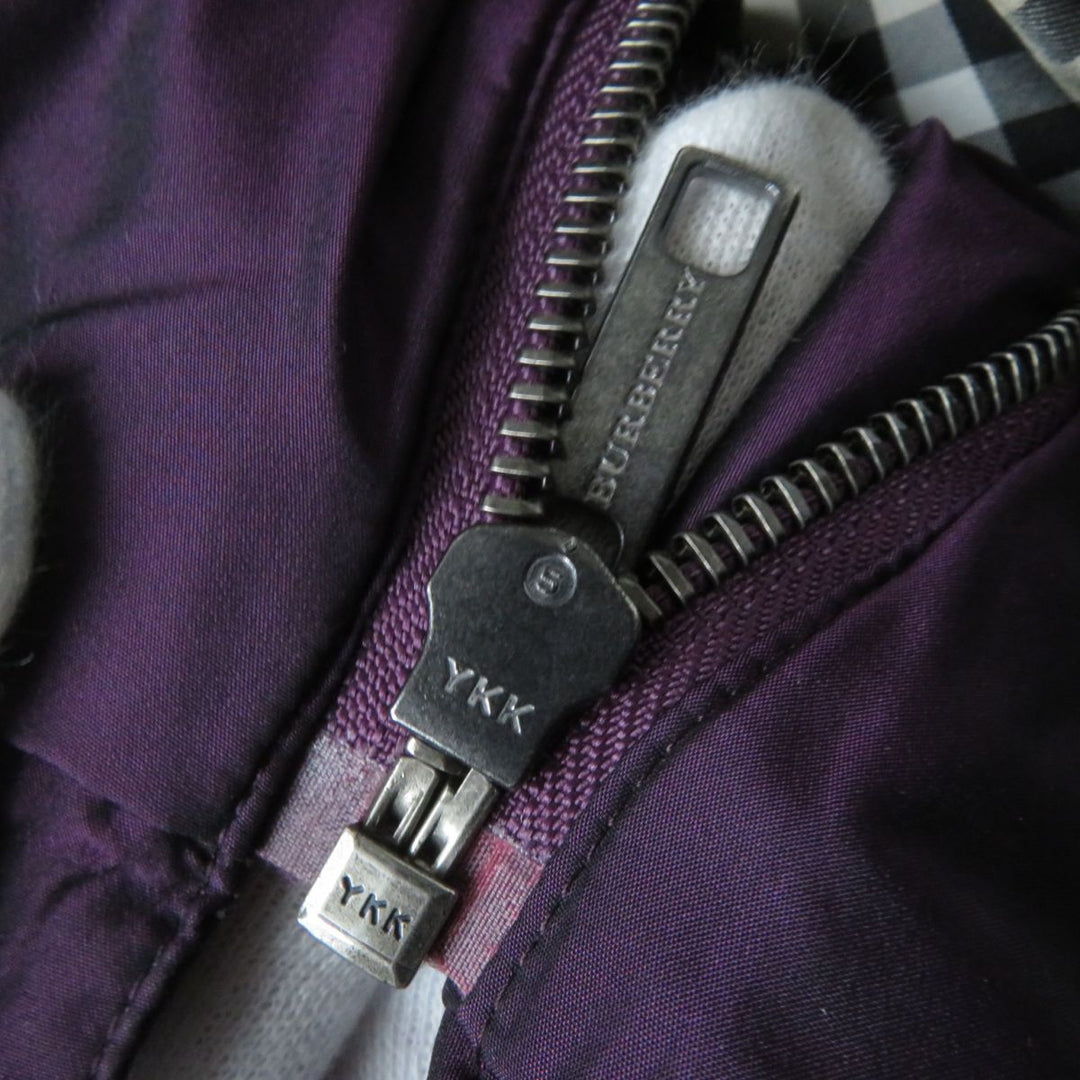 Discounted Great BURBERRY Down vest Purple polyester Women 36
