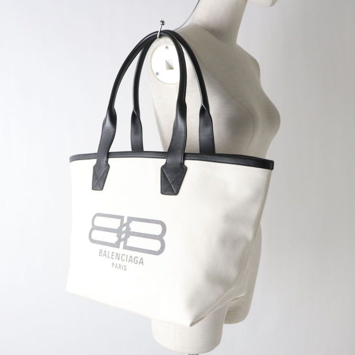 Discounted Excellent BALENCIAGA Tote Bag Ivoryx black Women
