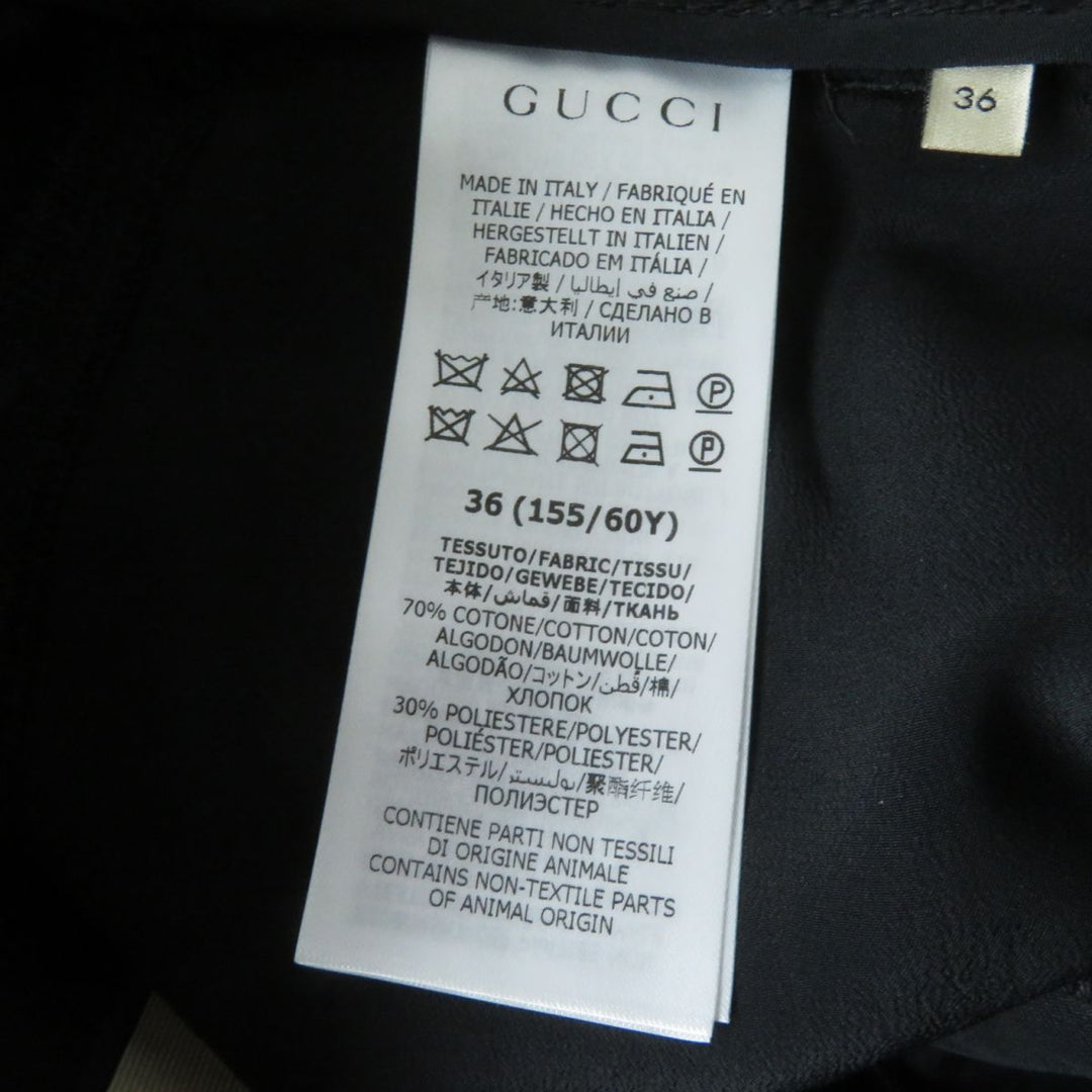 GUCCI Pants black cotton Women 36