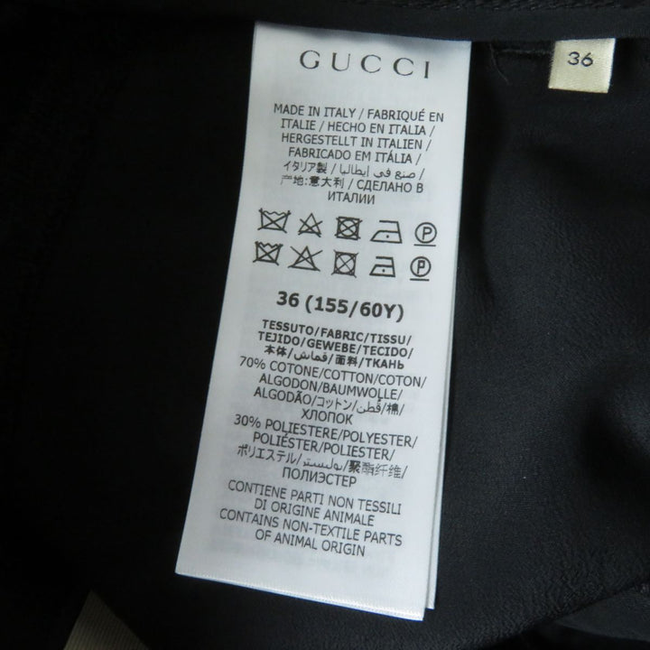 GUCCI Pants black cotton Women 36