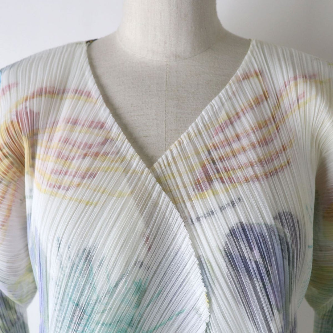 Discounted Excellent ISSEY MIYAKE cardigan multicolor polyester Women