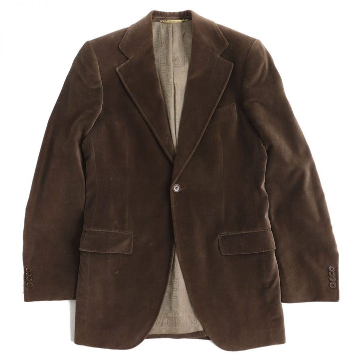 Discounted Very Good DOLCE&GABBANA tailored jacket Dark brown cotton mens 44