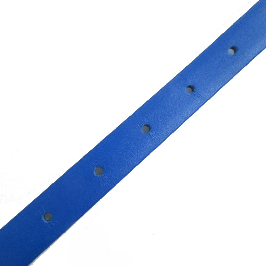 Discounted Pristine BOTTEGAVENETA belt Blue x Silver Metal leather mens
