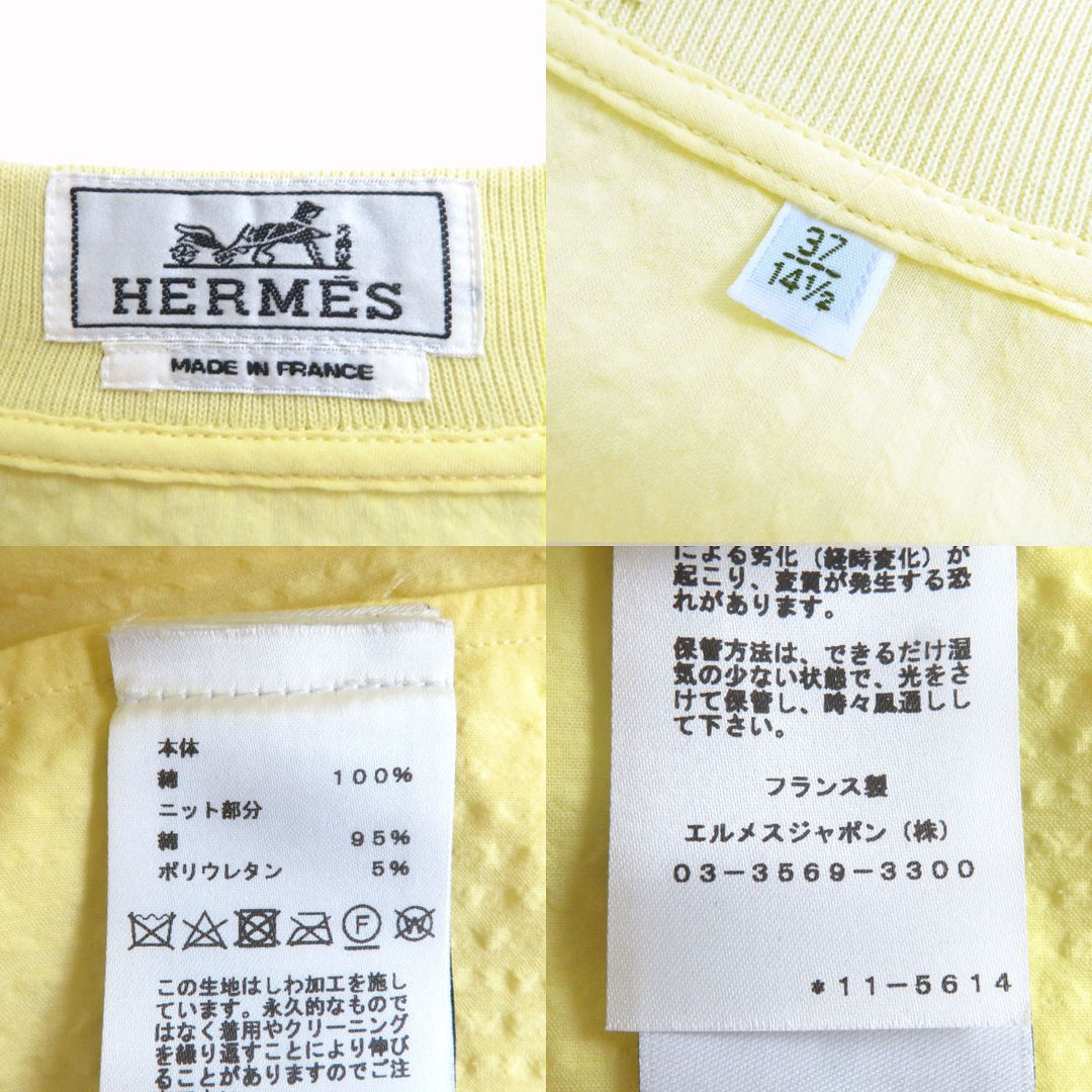 Discounted Excellent HERMES Blouson yellow cotton mens 37