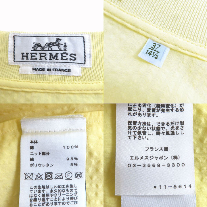 Discounted Excellent HERMES Blouson yellow cotton mens 37