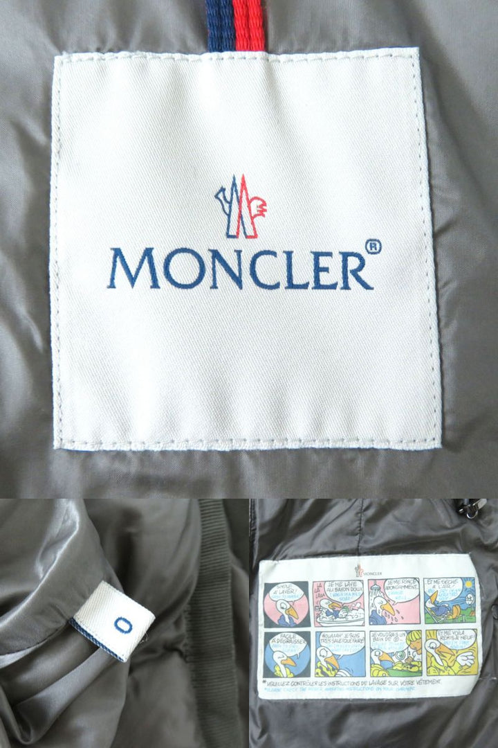 Discounted Great MONCLER down coat gray Nylon Women 0