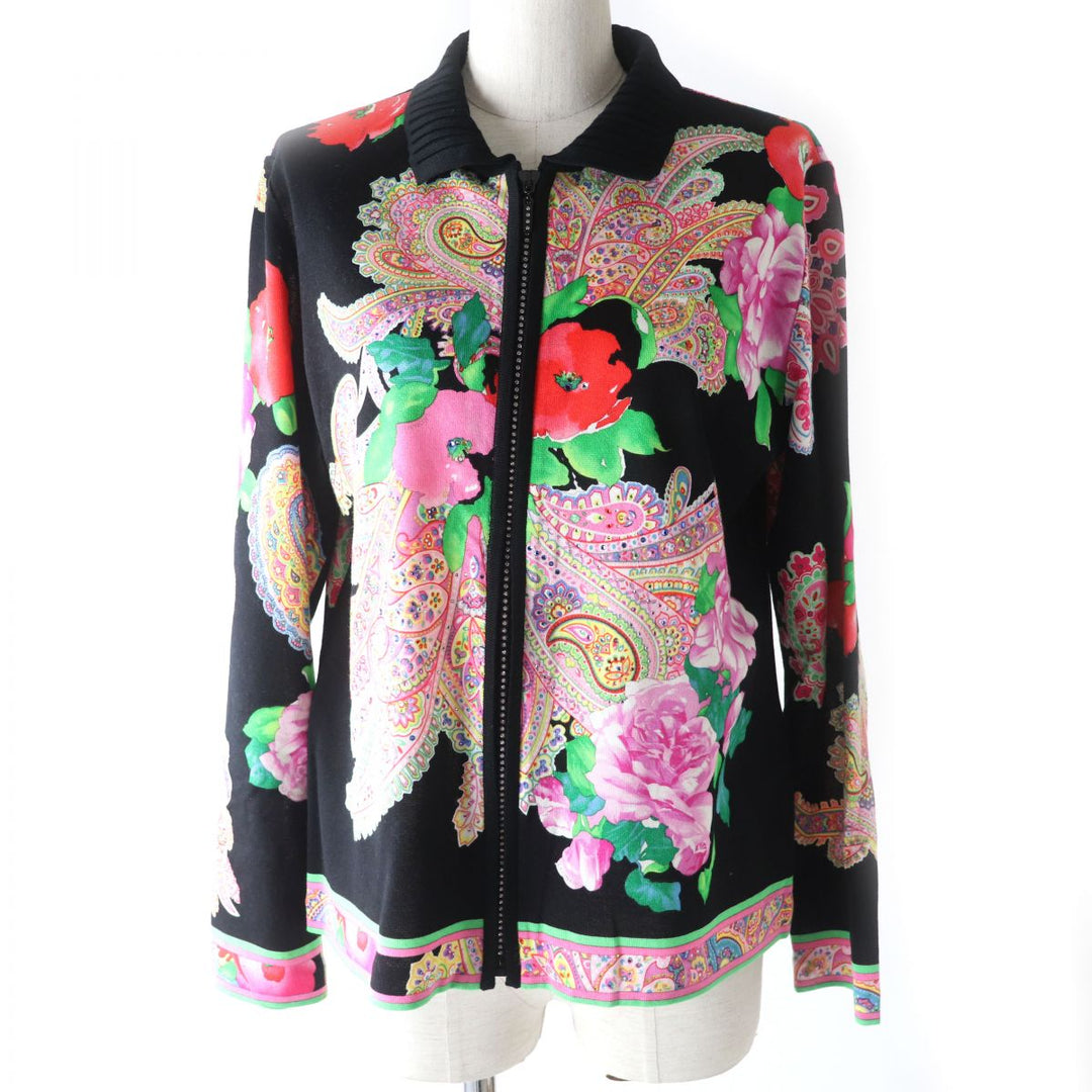 Discounted LEONARD FASHION cardigan Black x multicolor silk Women