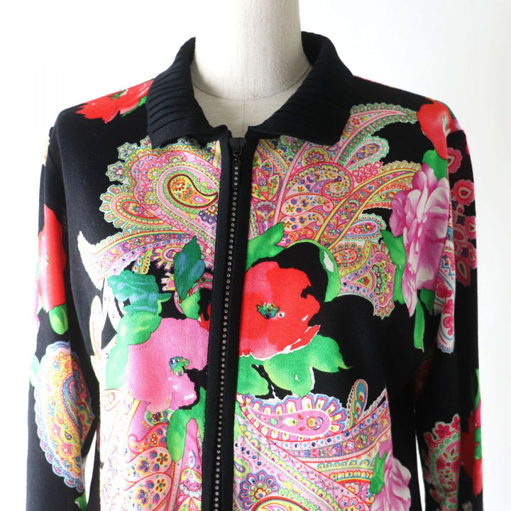 Discounted LEONARD FASHION cardigan Black x multicolor silk Women