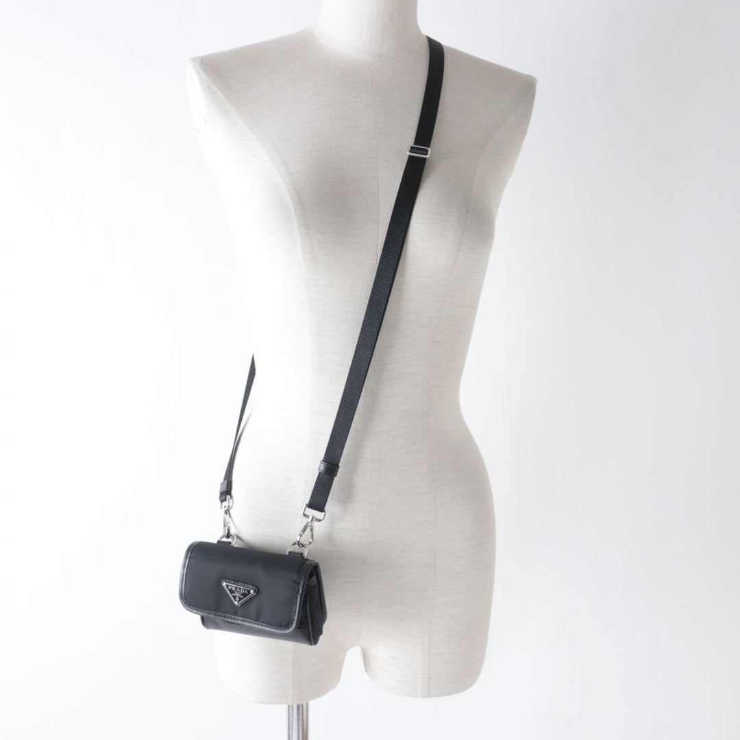 PRADA Pouch black Nylon Women