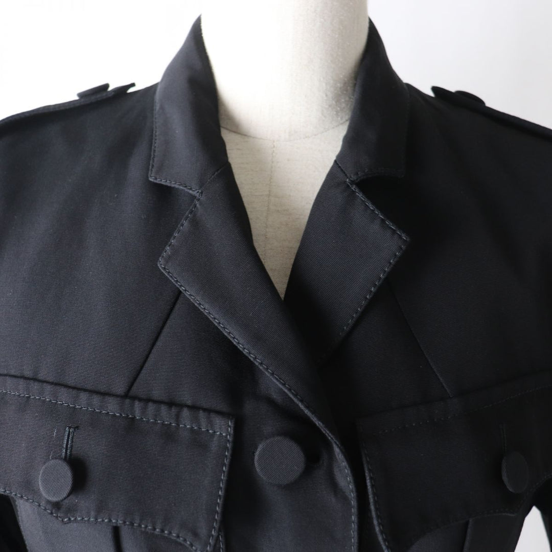 Discounted Excellent GUCCI coat black cotton Women