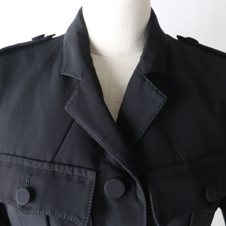 Discounted Excellent GUCCI coat black cotton Women