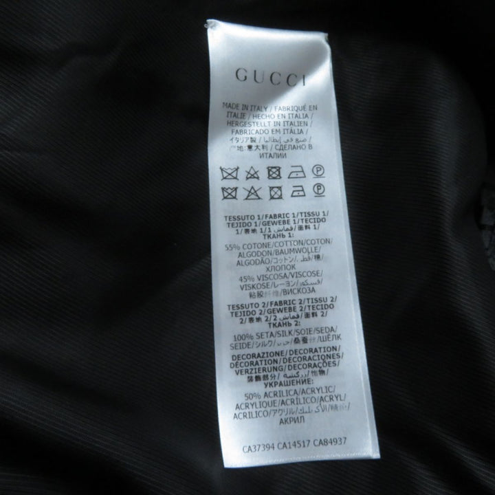Discounted Excellent GUCCI coat black cotton Women