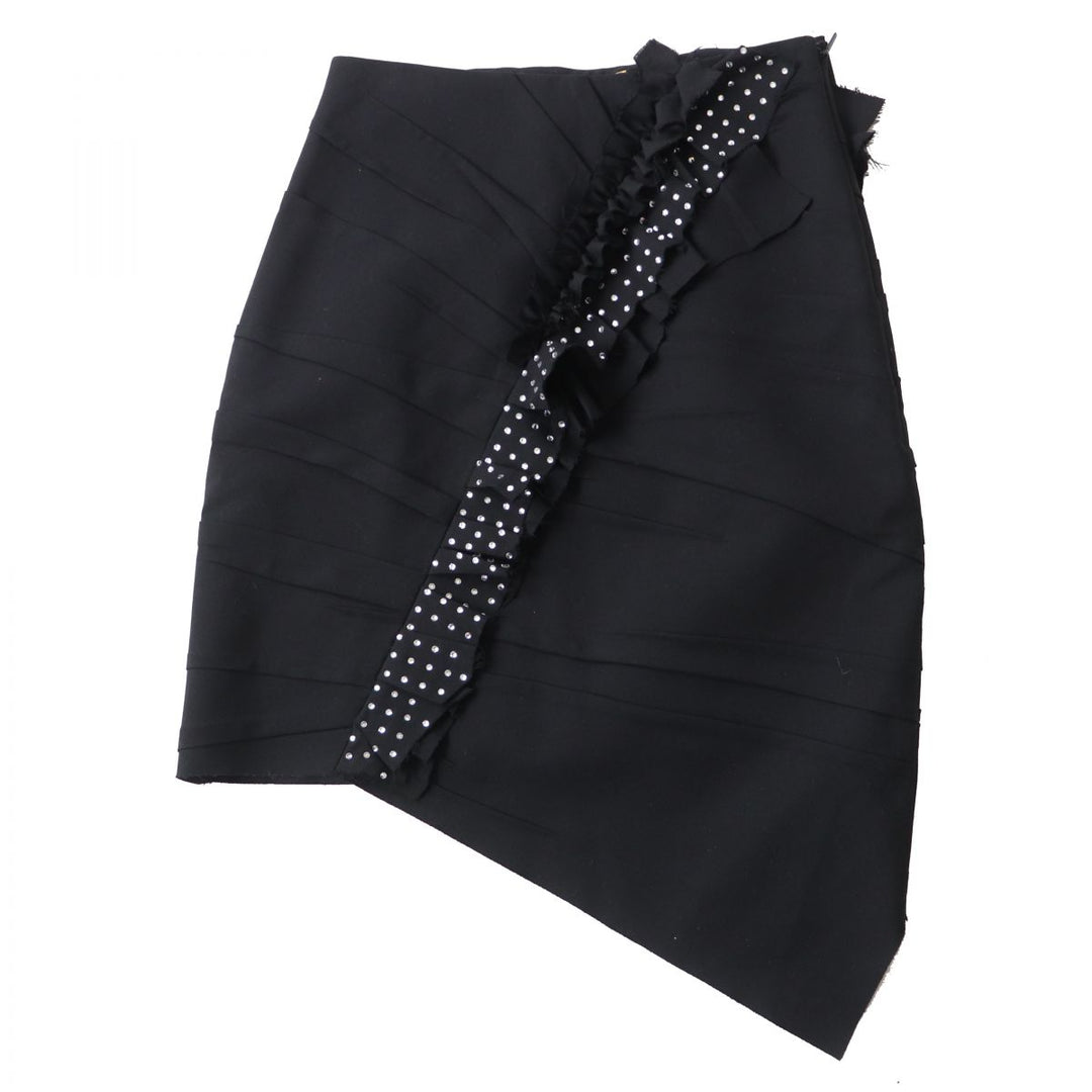 Pristine SAINT LAURENT skirt black wool Women 38