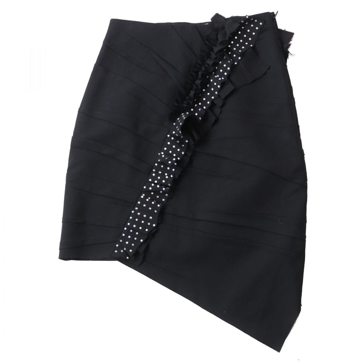 Pristine SAINT LAURENT skirt black wool Women 38
