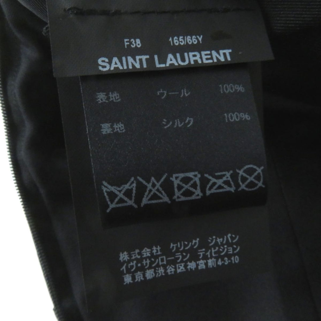 Pristine SAINT LAURENT skirt black wool Women 38