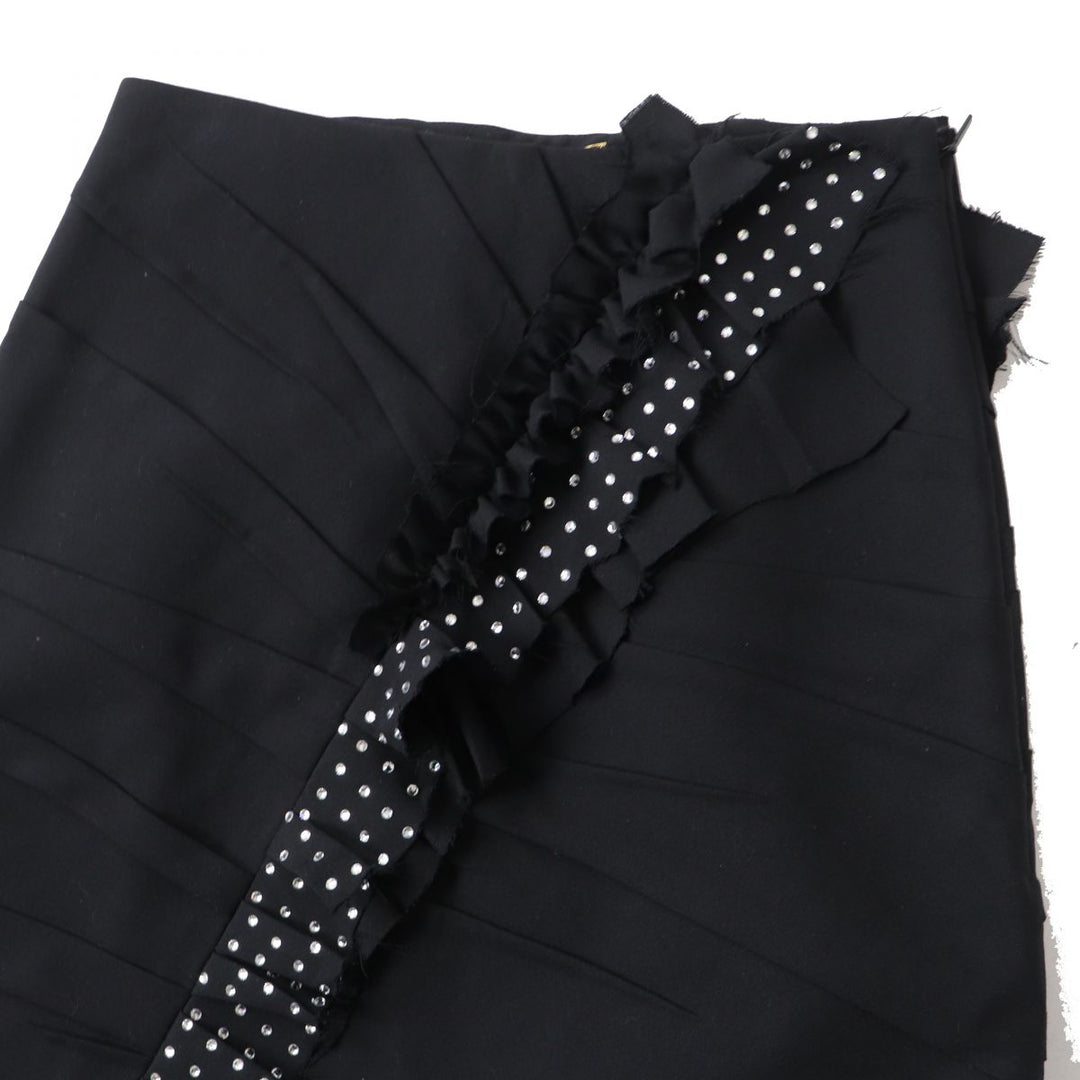 Pristine SAINT LAURENT skirt black wool Women 38