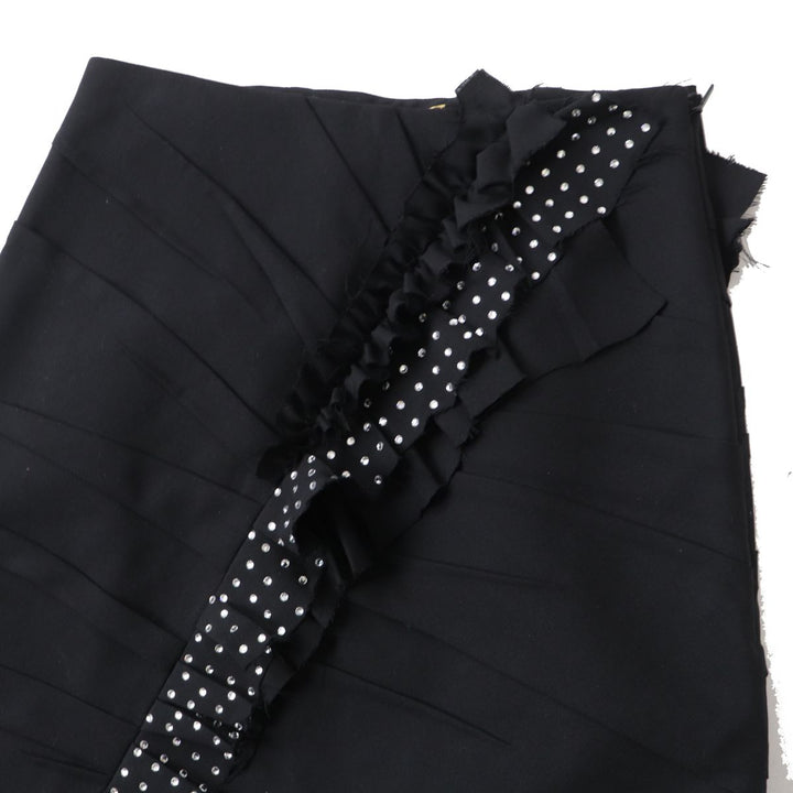 Pristine SAINT LAURENT skirt black wool Women 38