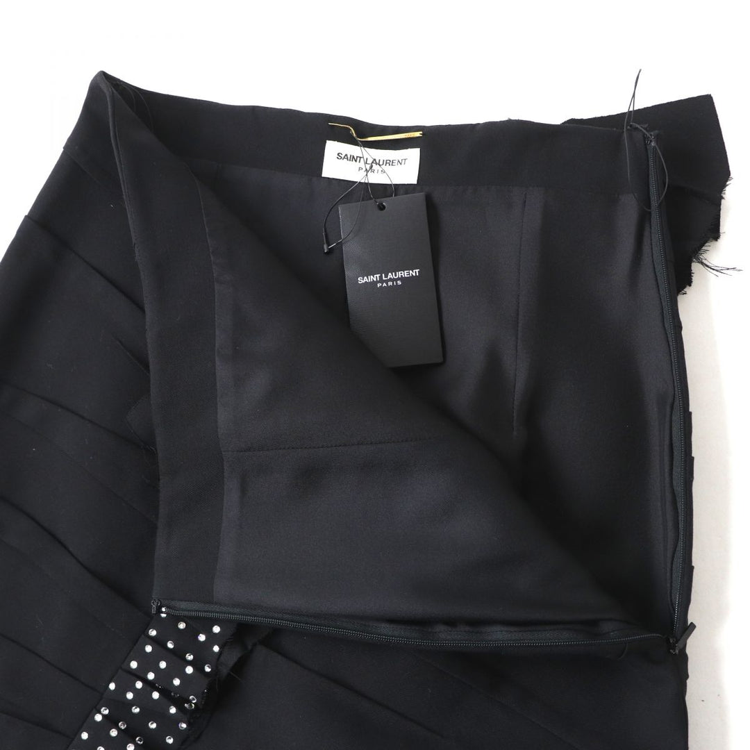 Pristine SAINT LAURENT skirt black wool Women 38