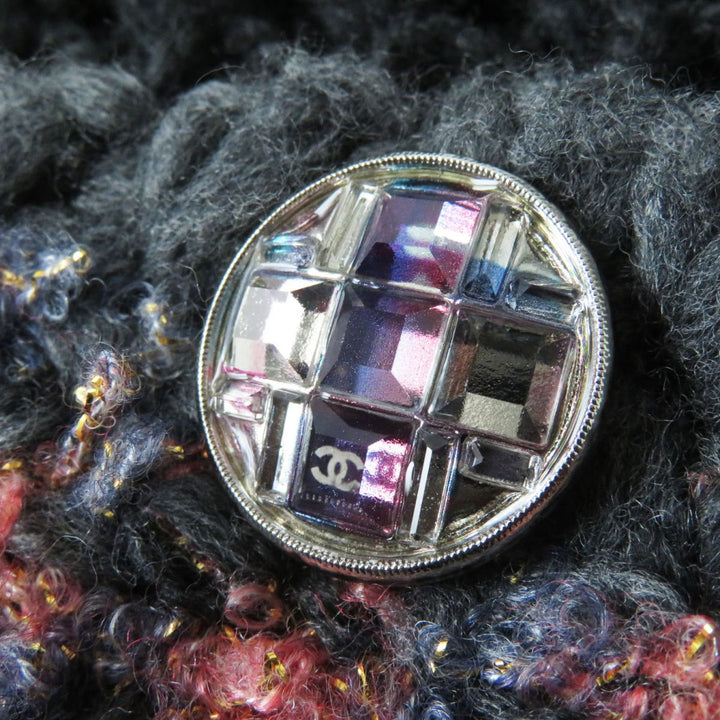 Discounted 
 Excellent CHANEL knit Charcoal Gray x Multi cashmere Women