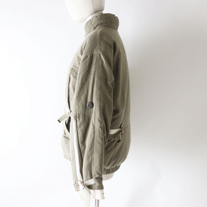 Discounted Excellent LOUIS VUITTON Military jacket earth color Lyocell Women 38