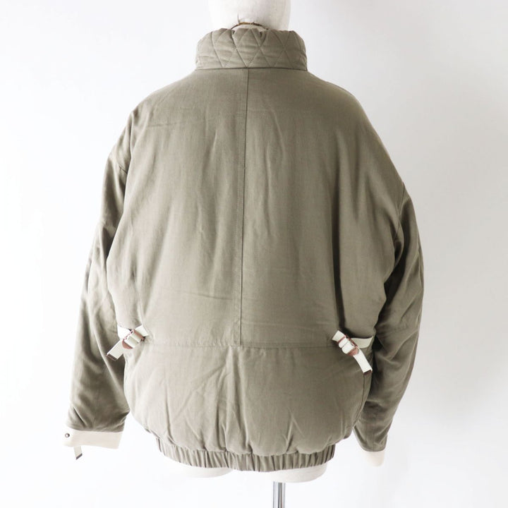 Discounted Excellent LOUIS VUITTON Military jacket earth color Lyocell Women 38
