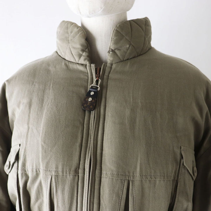 Discounted Excellent LOUIS VUITTON Military jacket earth color Lyocell Women 38