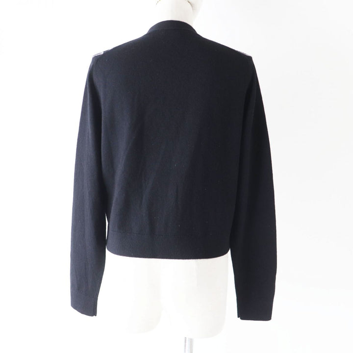 Discounted 
 Pristine CHANEL knit Black x White (Tricolor Pattern) cashmere Women 40