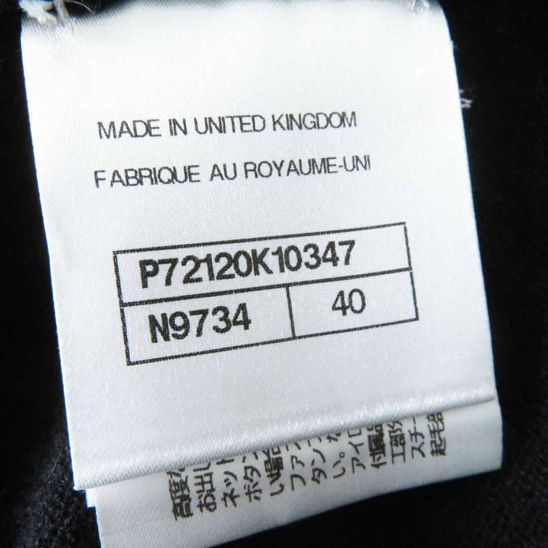 Discounted 
 Pristine CHANEL knit Black x White (Tricolor Pattern) cashmere Women 40