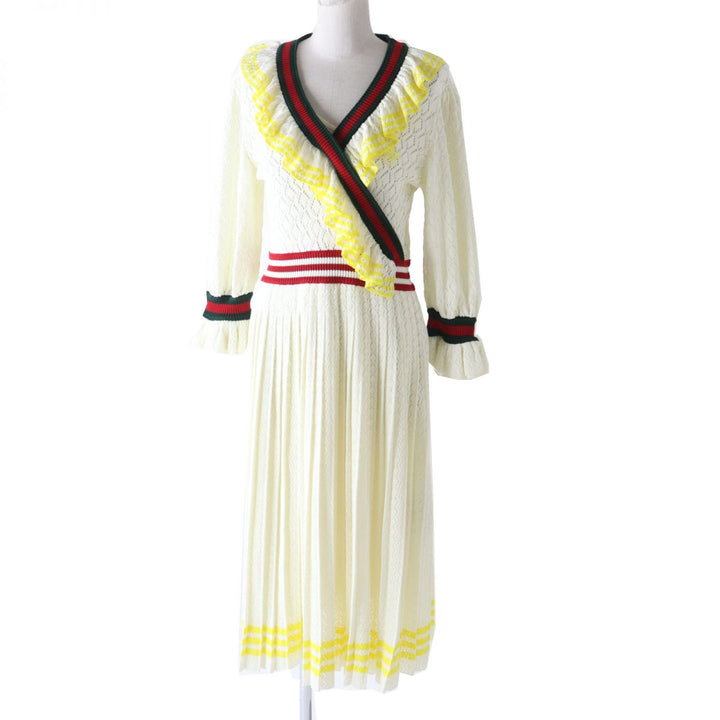 Discounted Excellent adidas one piece White x multi silk Women M