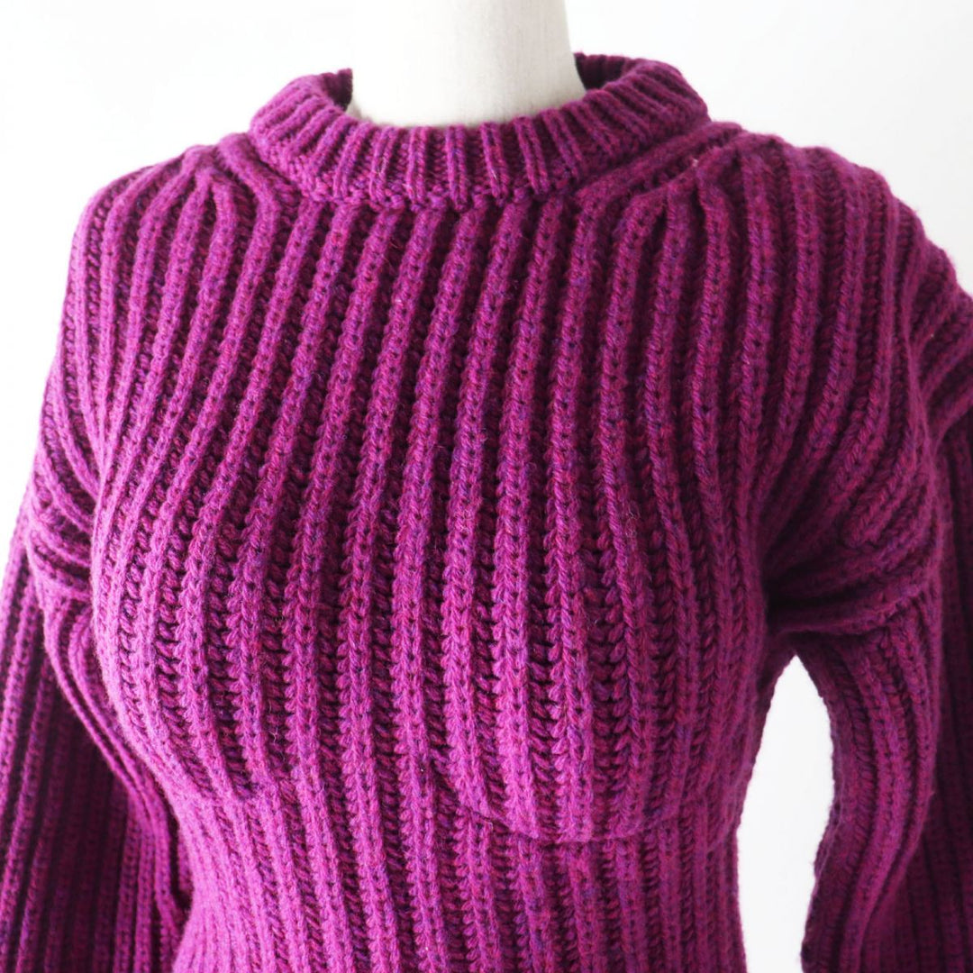 Discounted Pristine PRADA sweater purple Virgin wool Women 38