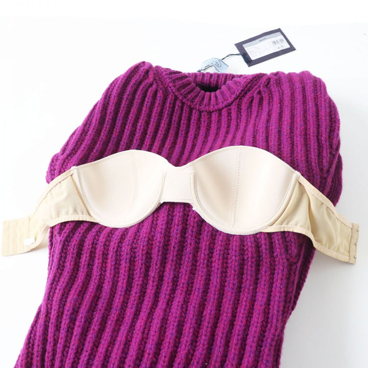 Discounted Pristine PRADA sweater purple Virgin wool Women 38