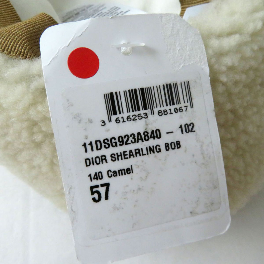 Discounted Christian Dior hat Camel Mouton Women 57