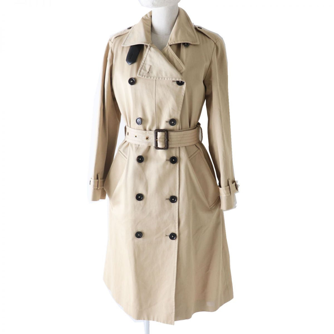 Discounted LOUIS VUITTON trench coat beige cotton Women 34