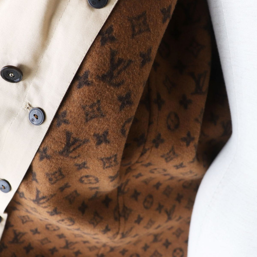 Discounted LOUIS VUITTON trench coat beige cotton Women 34