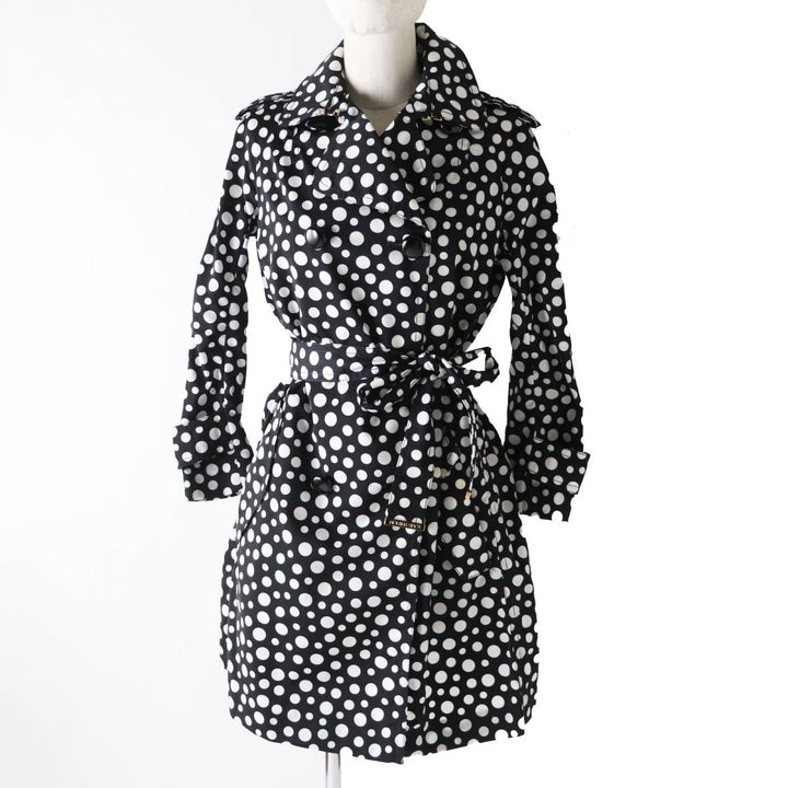 Discounted Great LOUIS VUITTON trench coat Black x White (Dot Pattern) Women