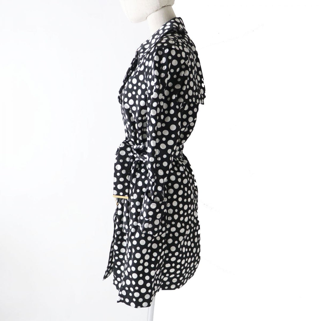 Discounted Great LOUIS VUITTON trench coat Black x White (Dot Pattern) Women