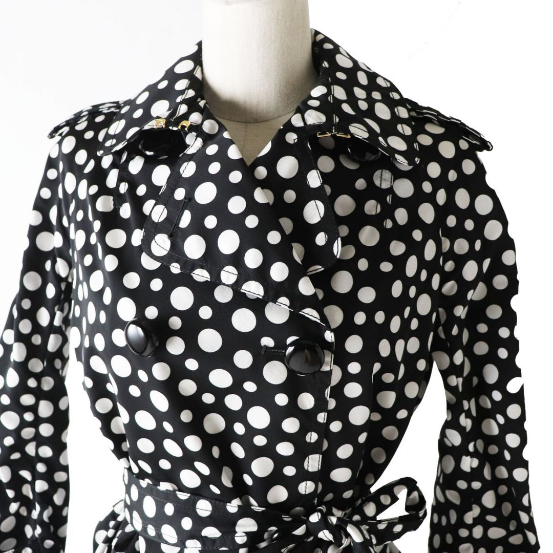 Discounted Great LOUIS VUITTON trench coat Black x White (Dot Pattern) Women
