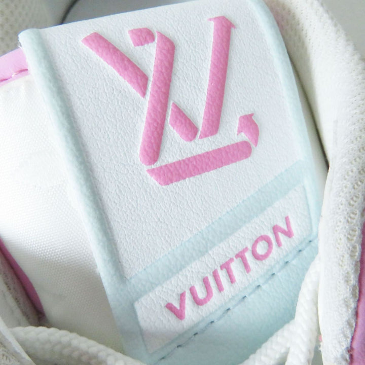 新品 LOUIS VUITTON スニーカー ピンク x ホワイト レディース 35