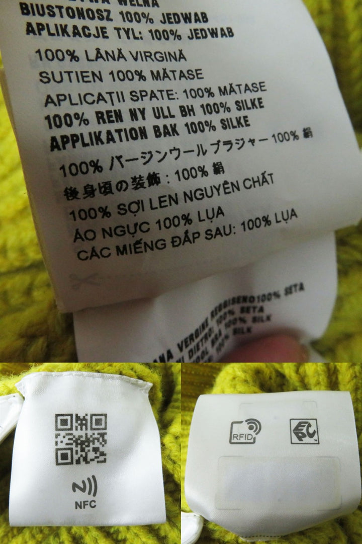Discounted Pristine PRADA sweater Mustard Virgin wool Women 36